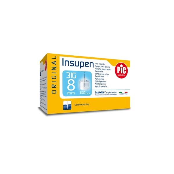 Pic Solution Insupen Agulhas 8mm 31G X100 02022990